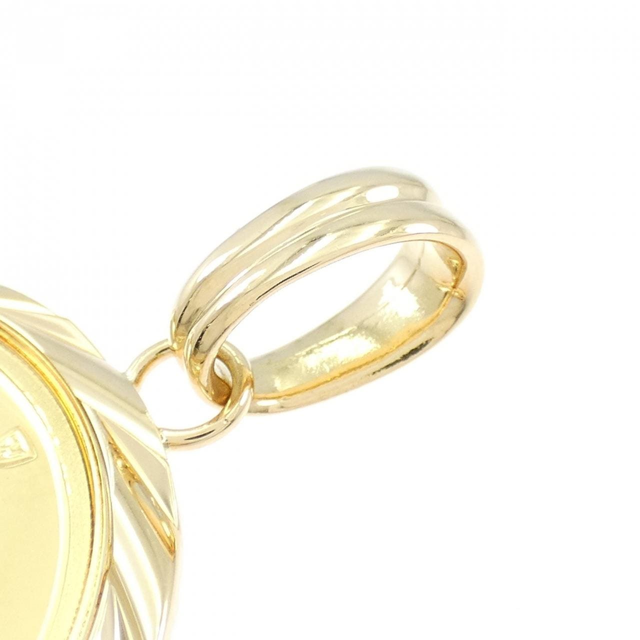 K18YG(枠) コイン ペンダント