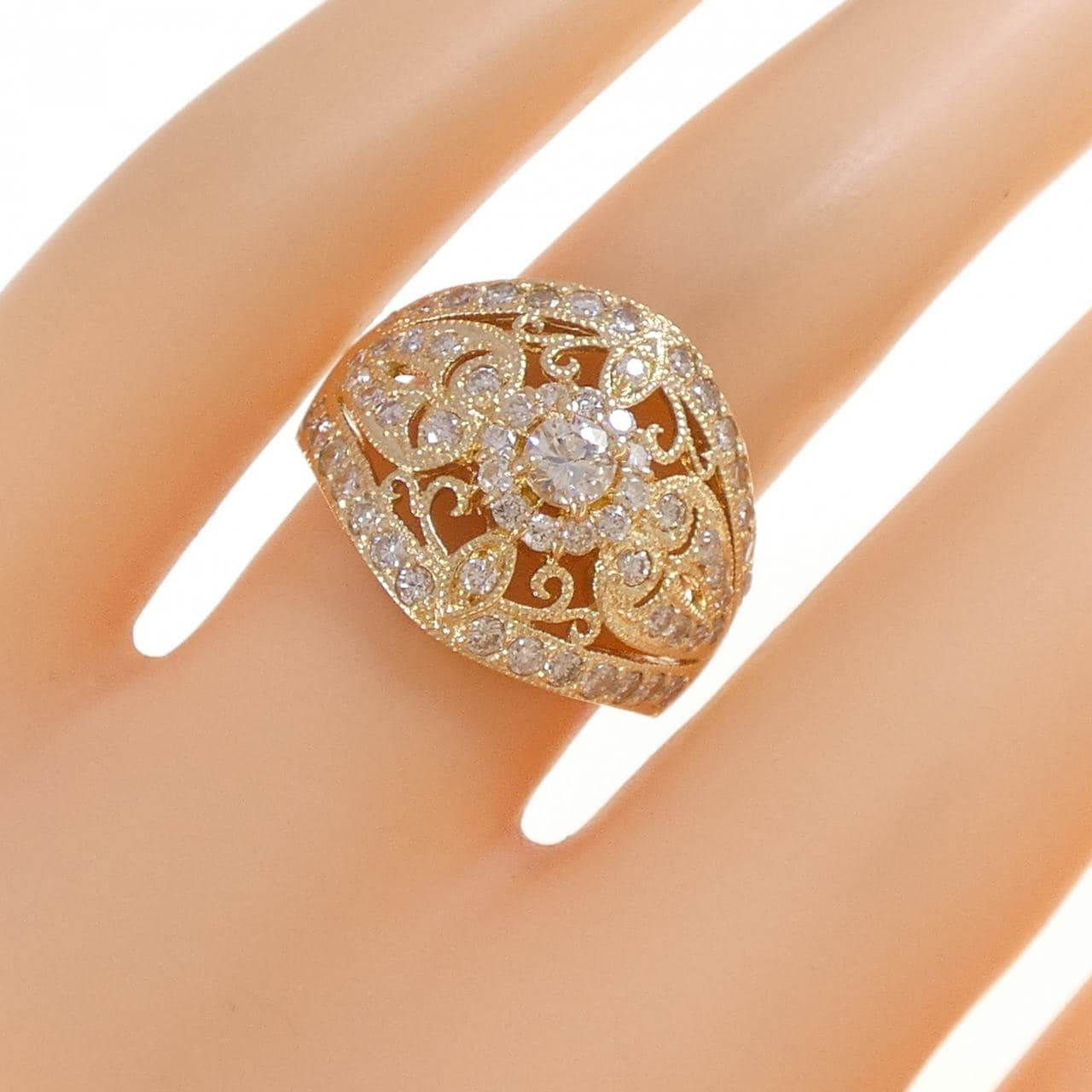 K18YG ダイヤモンド リング 1.00CT