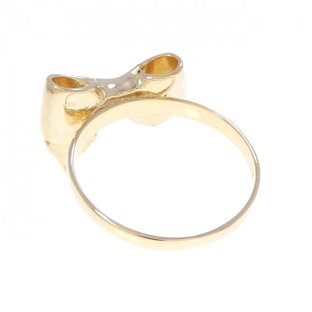 K18YG リボン リング