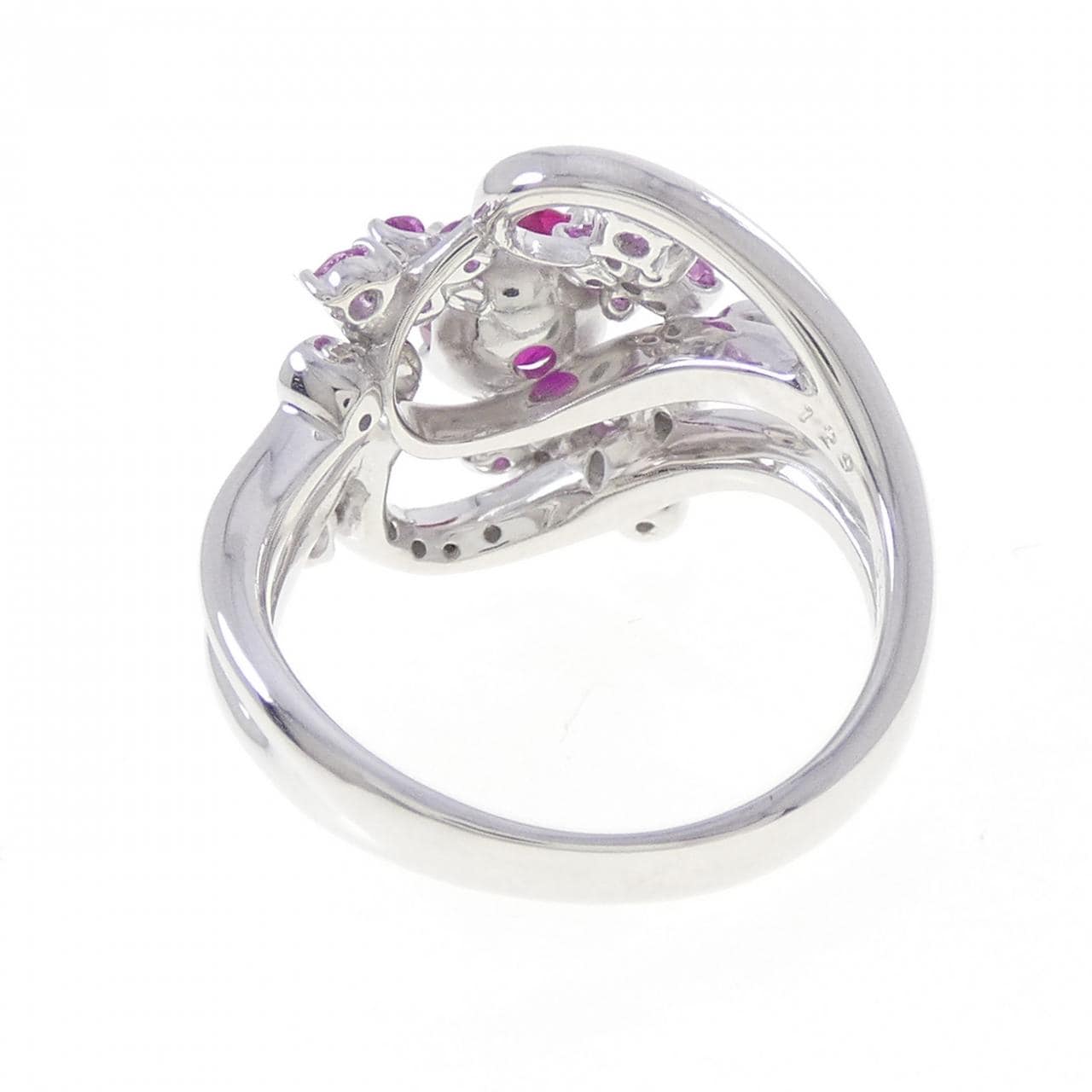 K18WG ルビー リング 1.29CT