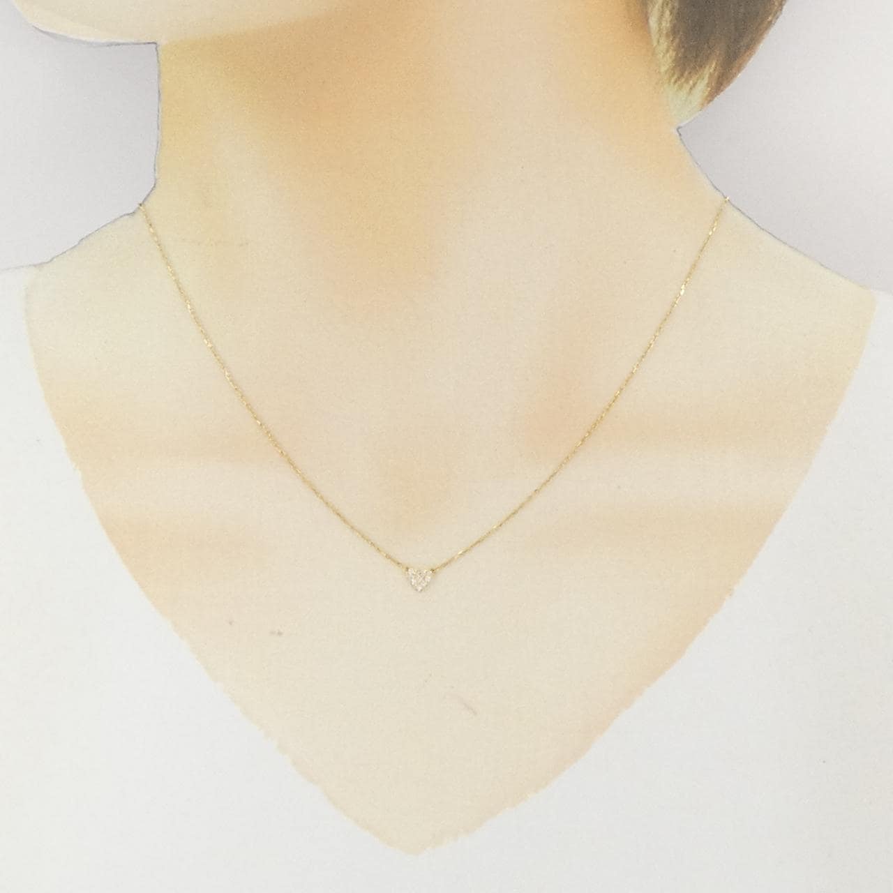アーカー ハートパヴェ ネックレス 0.05CT