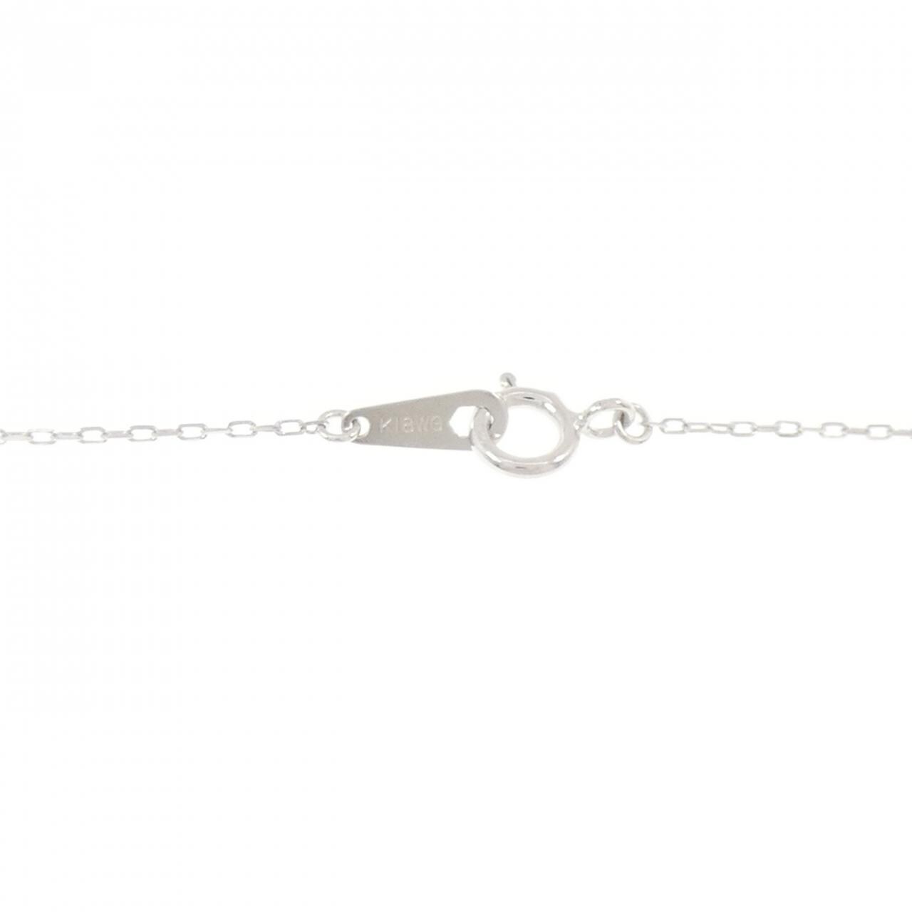 K18WG ダイヤモンド ネックレス 0.20CT