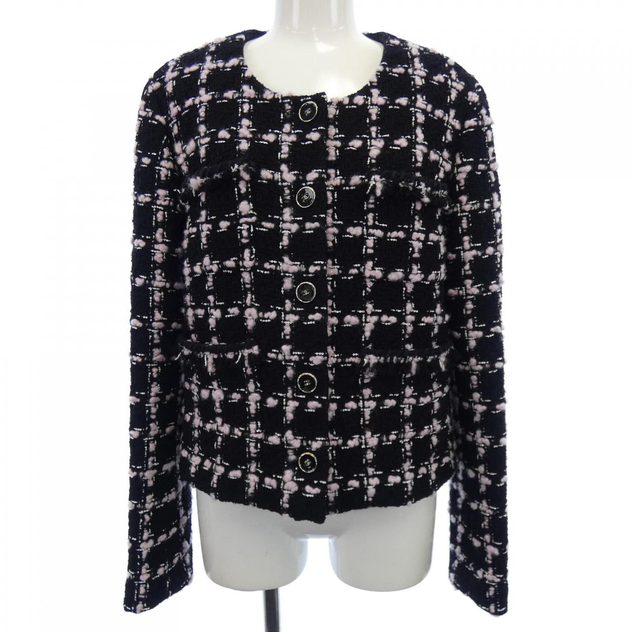 シャネル CHANEL LOOK12 P80405V72615 25B ノーカラージャケット