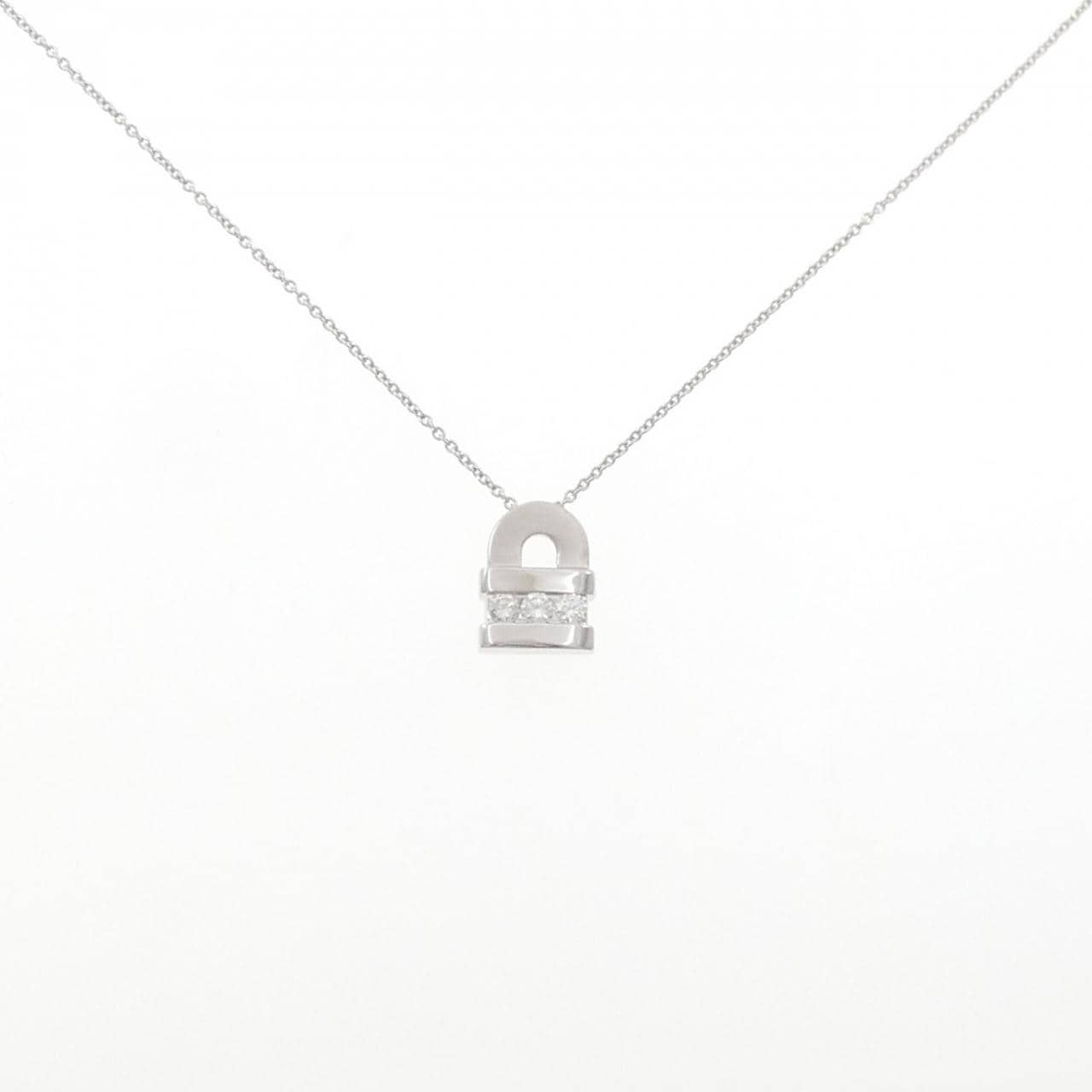 K18WG ダイヤモンド ネックレス 0.24CT