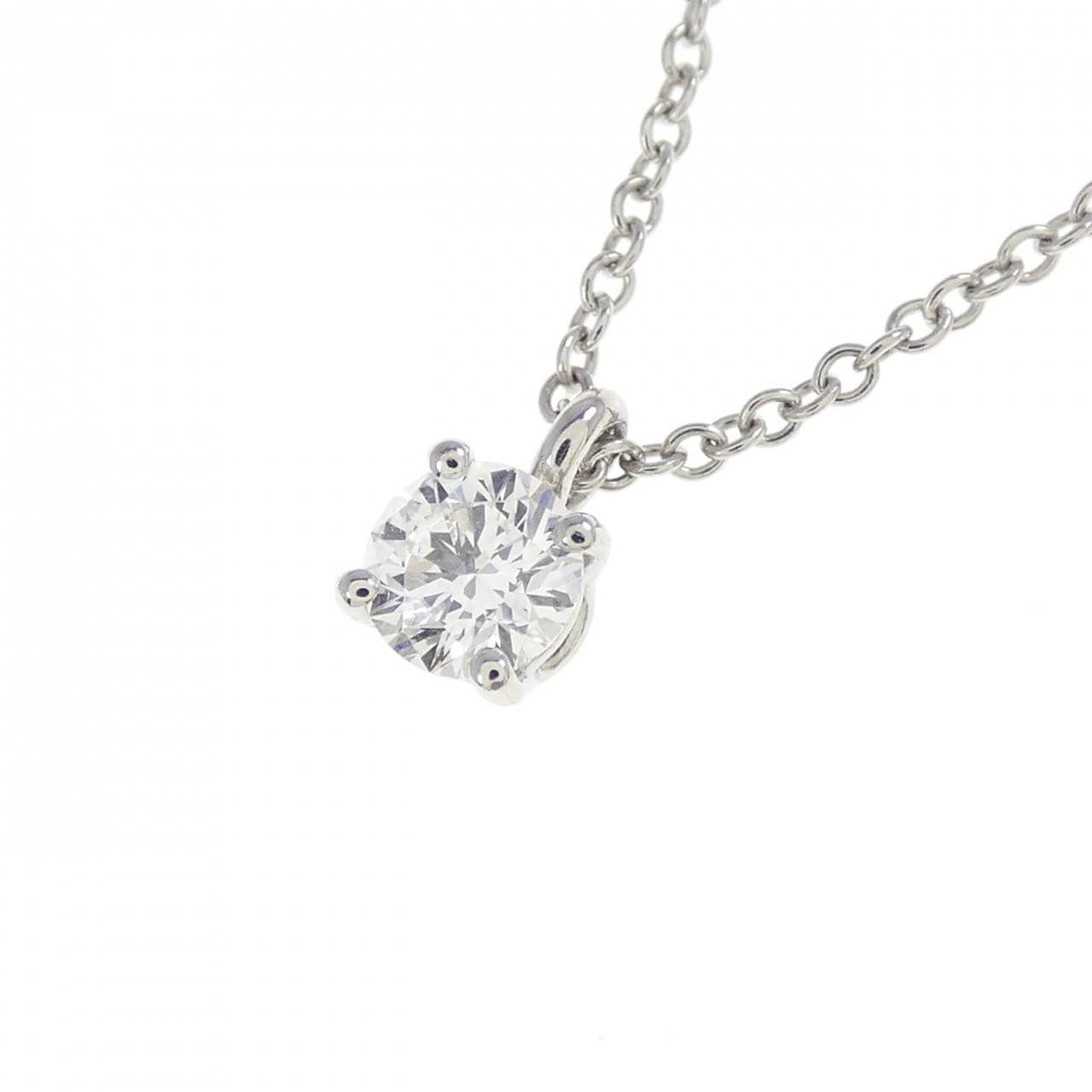 TIFFANY Solitaire Necklace 0.22CT E IF 3EXT