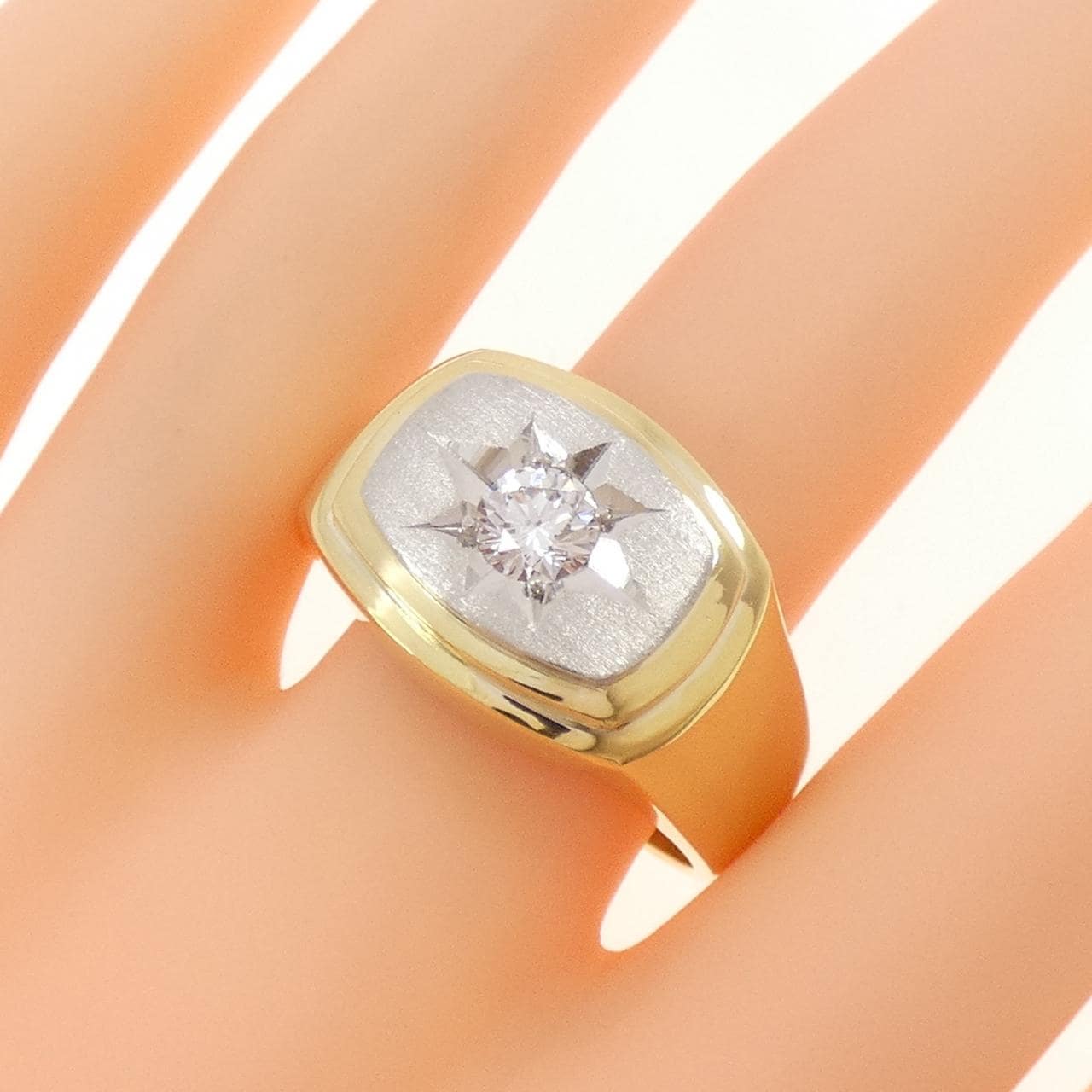 K20/PT900 ダイヤモンド リング 0.519CT