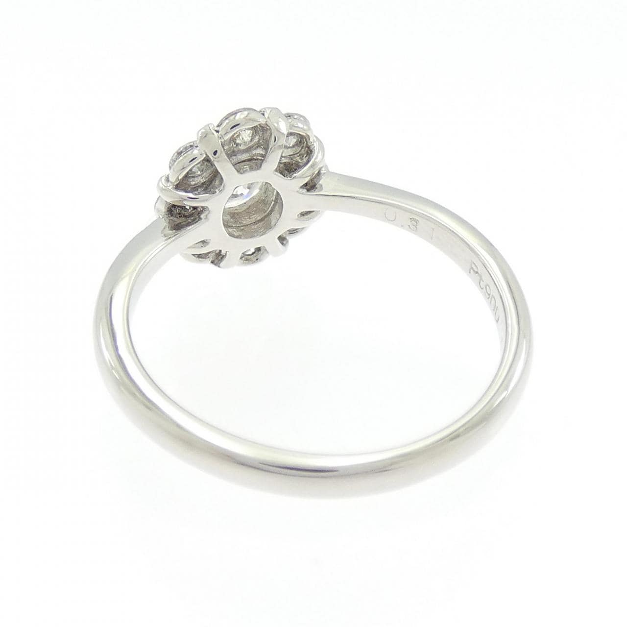 PT900花朵钻石戒指0.31CT