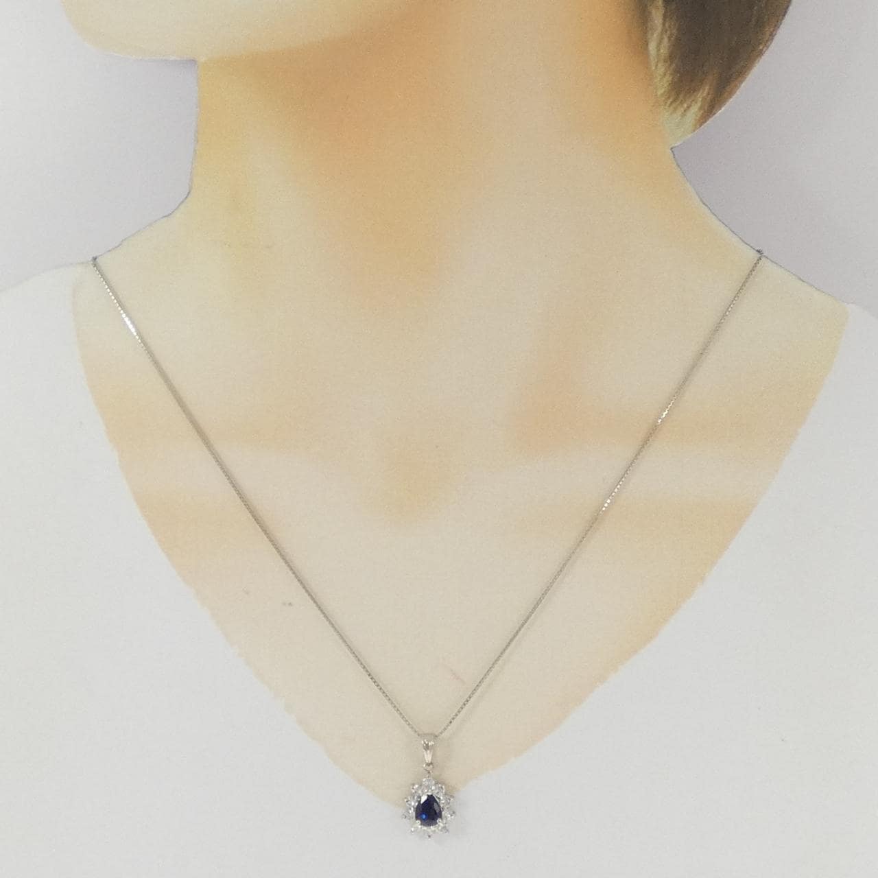 PT900/PT850 サファイヤ ネックレス 1.303CT