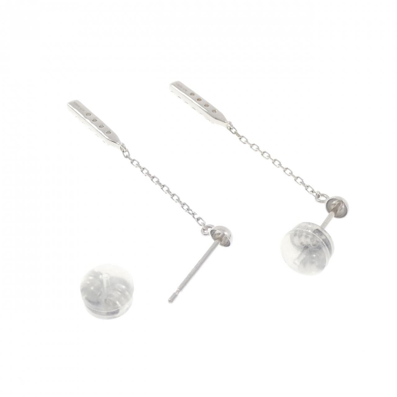 K18WG ダイヤモンド ピアス 0.20CT