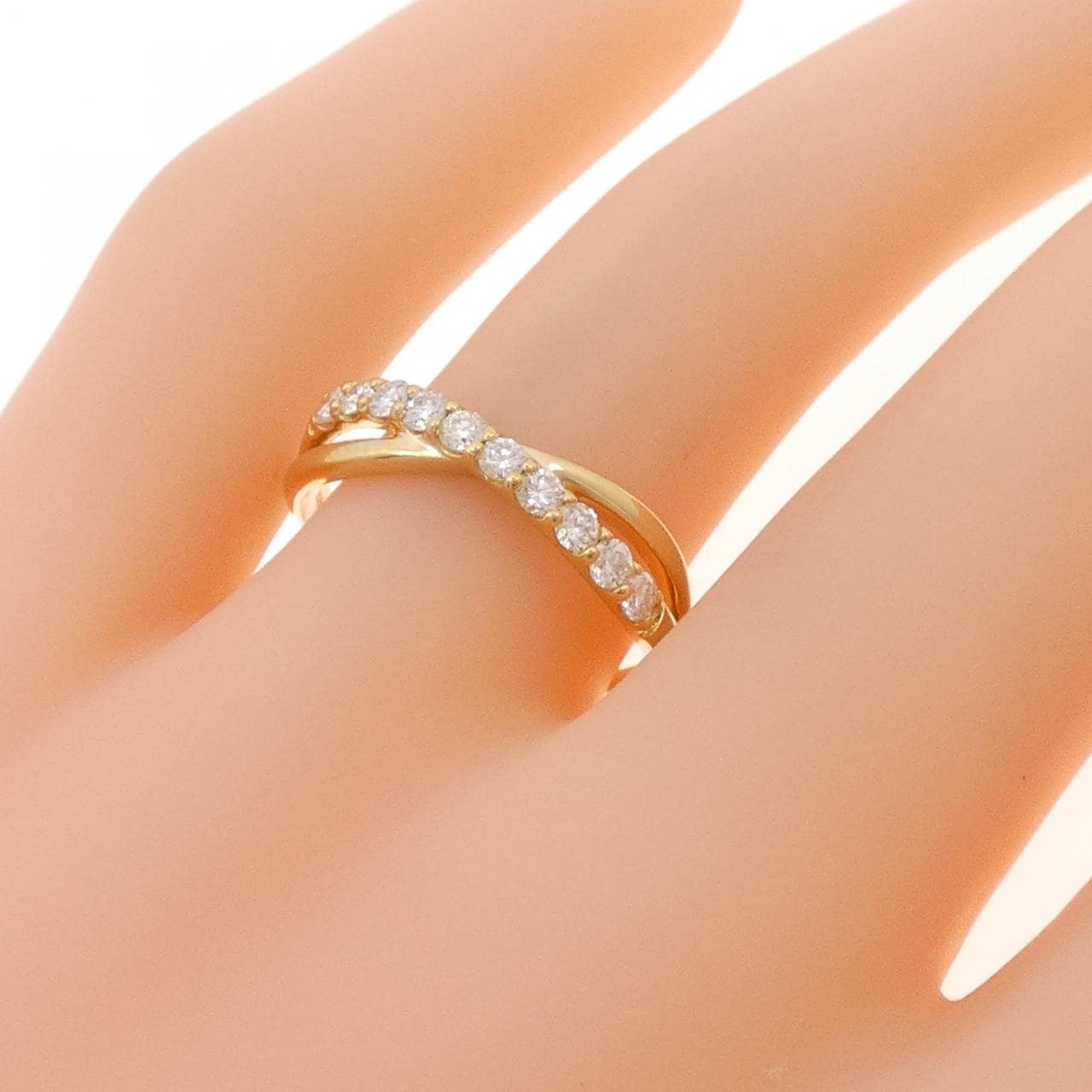 【リメイク】K18YG ダイヤモンド リング 0.30CT