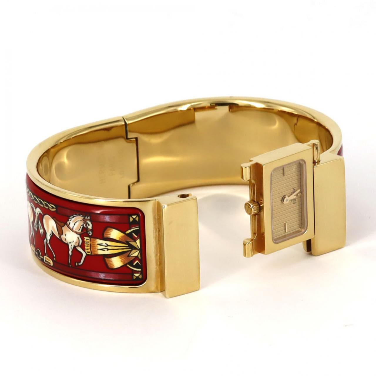 【ノーメンテナンス特価】エルメス ロケエナメル GP LO1.201 GP クォーツ