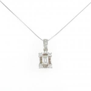 K18WG ダイヤモンド ネックレス 0.334CT