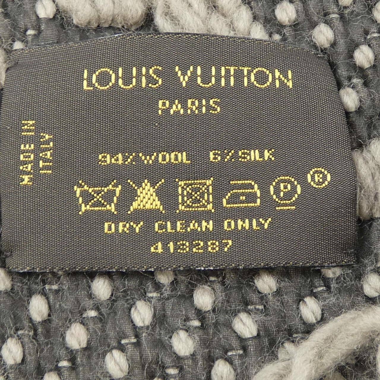 ルイヴィトン LOUIS VUITTON エシャルプ ロゴマニア M72242 MUFFLER