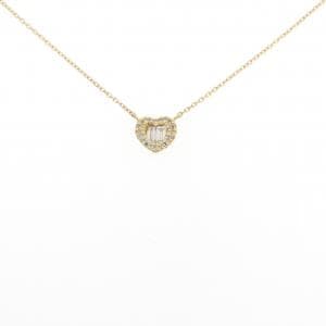 K18YG ハート ダイヤモンド ネックレス 0.06CT