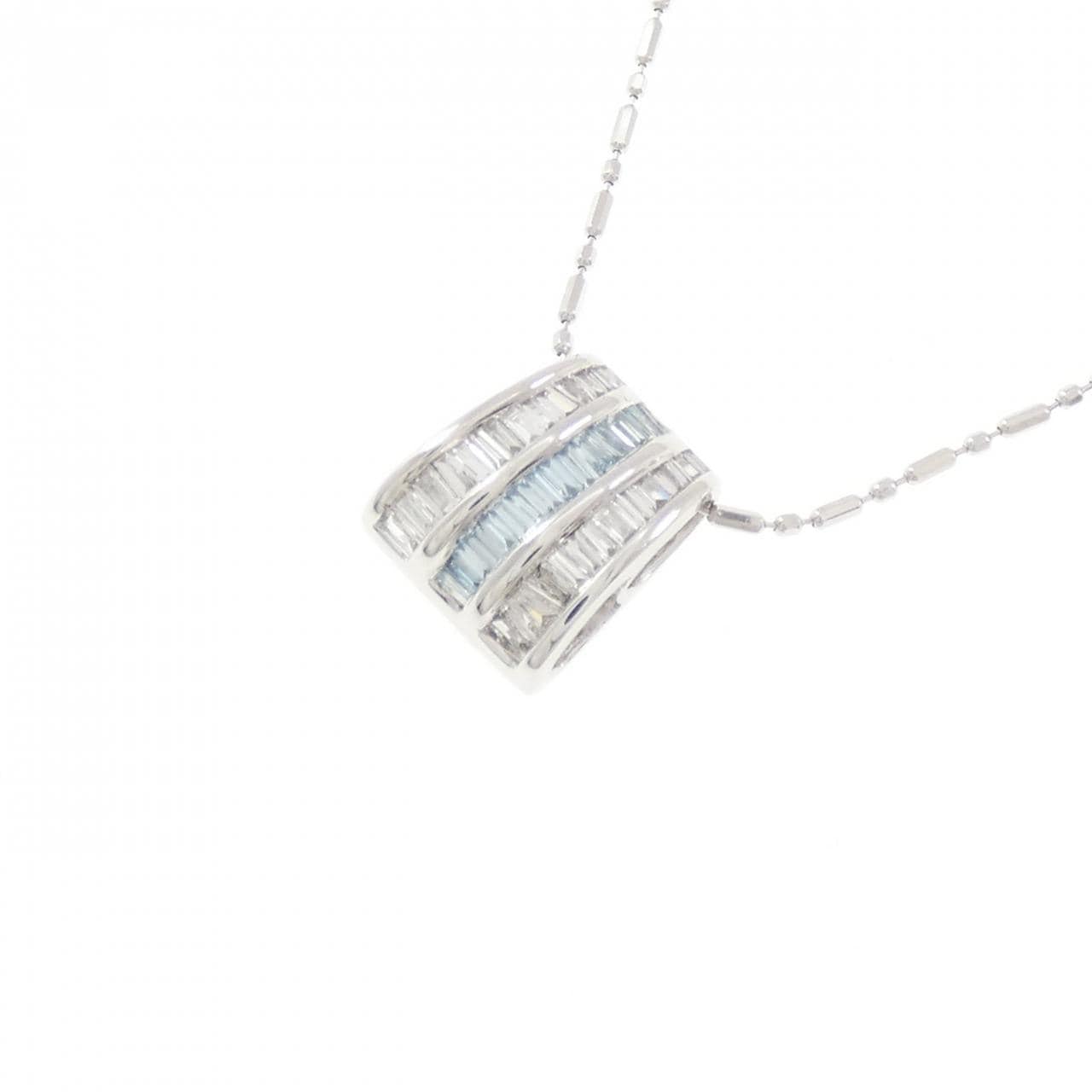 K18WG ダイヤモンド ネックレス 0.24CT