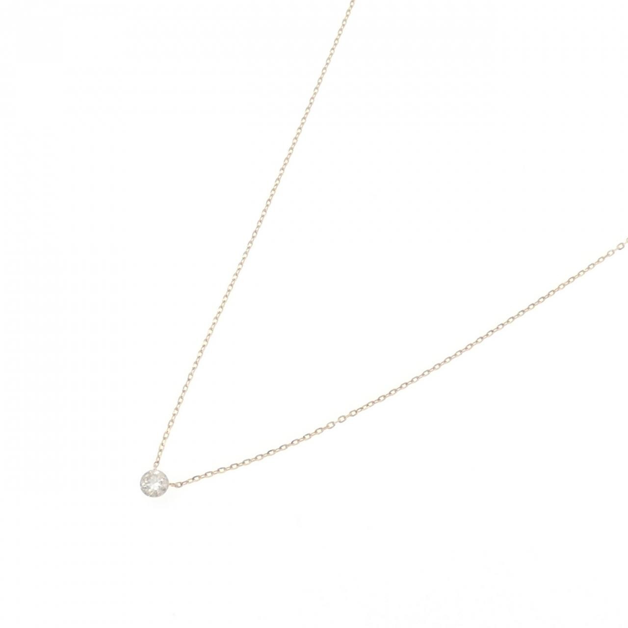 アガット ダイヤモンド ネックレス 0.1CT