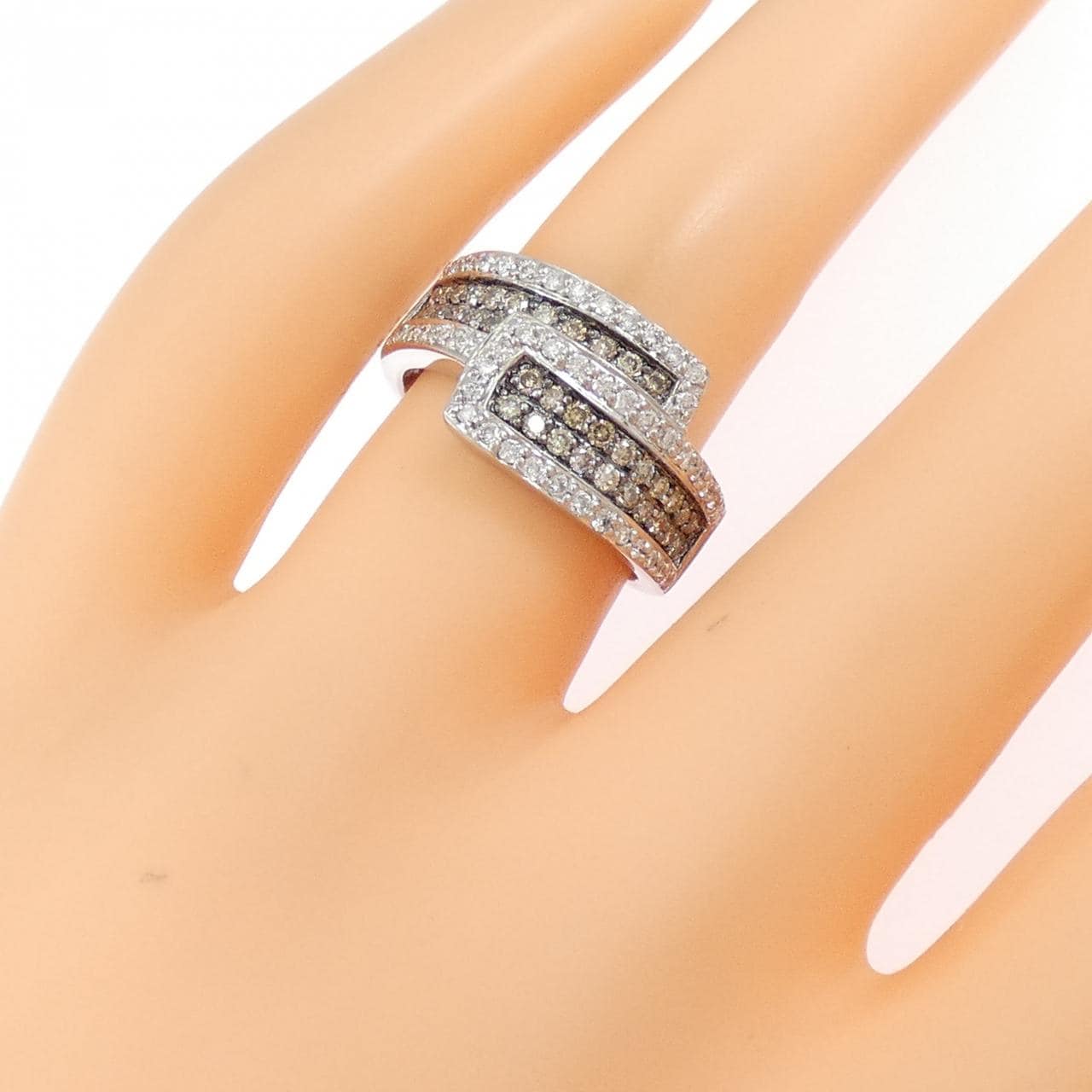 K18WG/K18BG ダイヤモンド リング 0.35CT