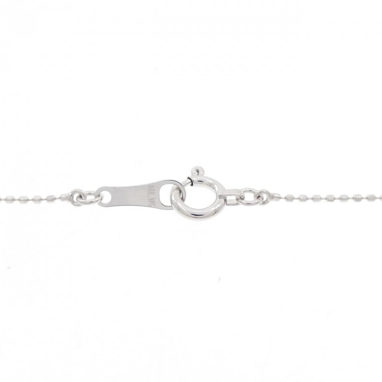 K18WG ダイヤモンド ネックレス 0.11CT