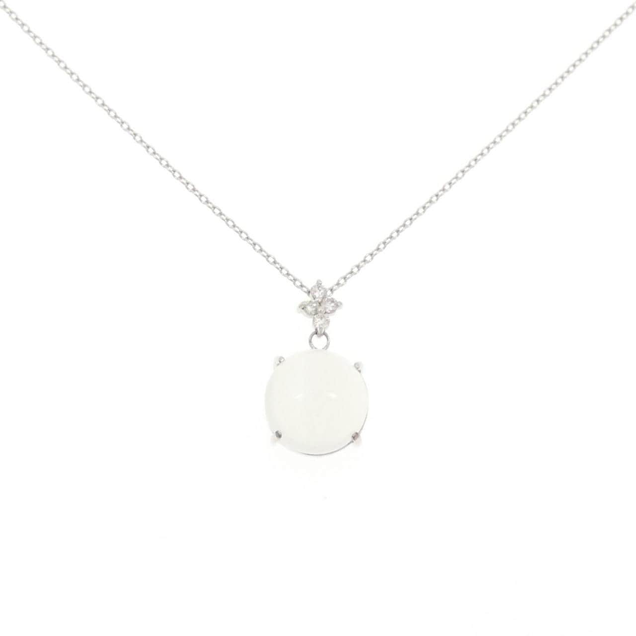 K10WG Moonstone Necklace 4.19CT