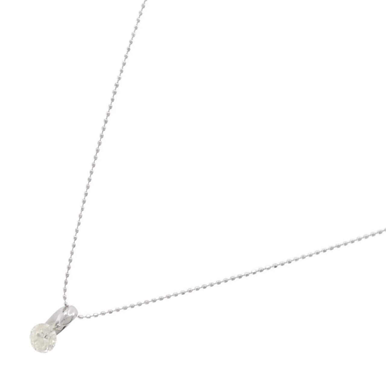 K18WG ダイヤモンド ネックレス 0.56CT