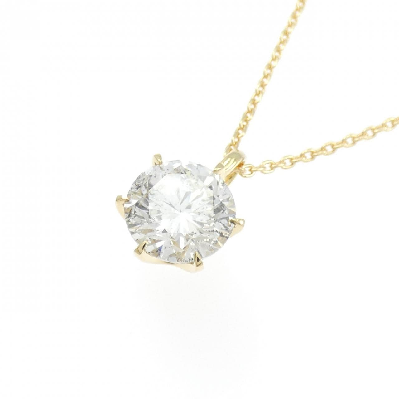 【リメイク】K18YG ダイヤモンド ネックレス 2.049CT H I1 VG