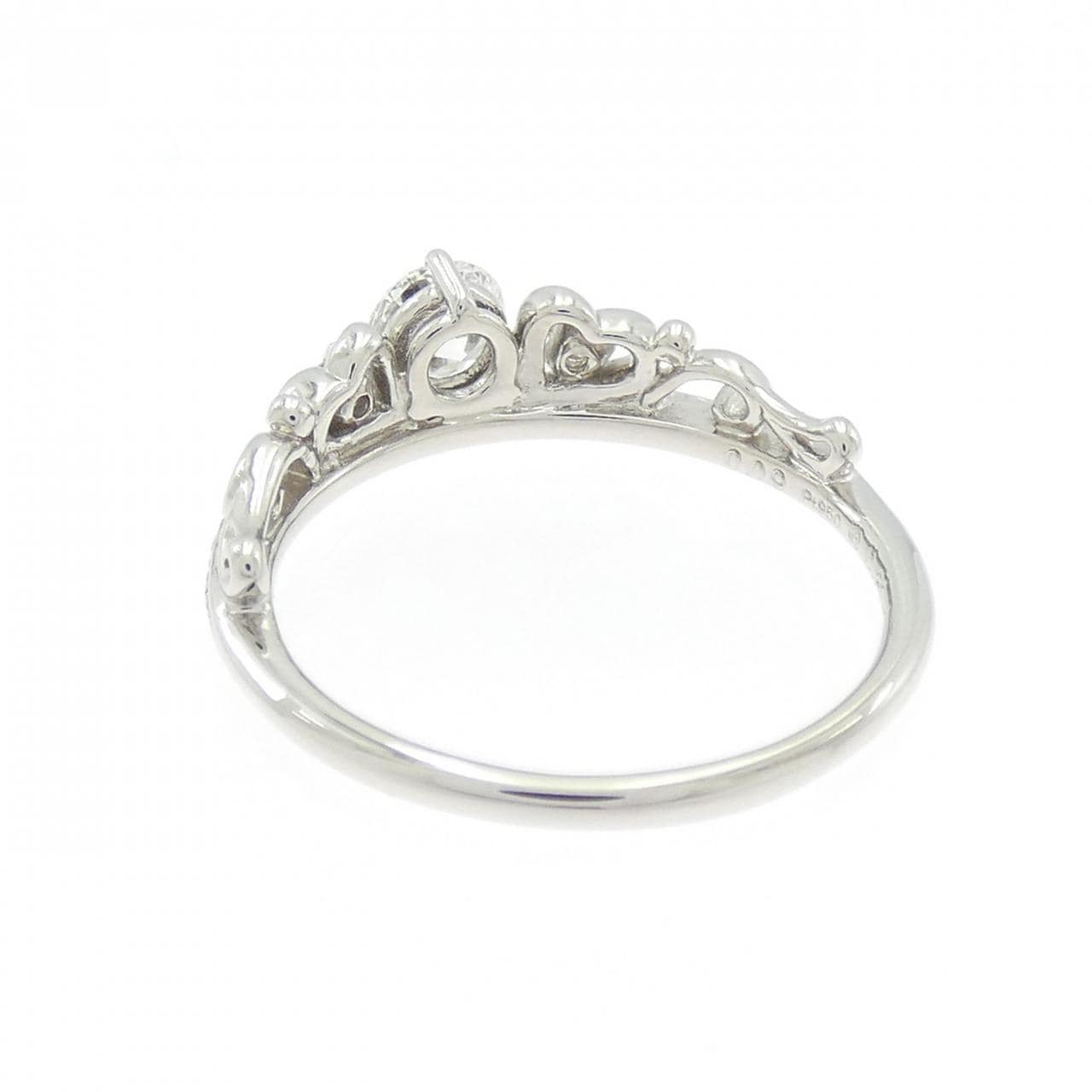 PT950 ダイヤモンド リング 0.31CT D IF 3EXT