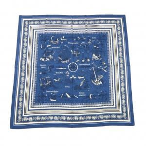 エルメス HERMES TATOUAGES MARINS BANDANA H243374S カレジェアン140 ショール