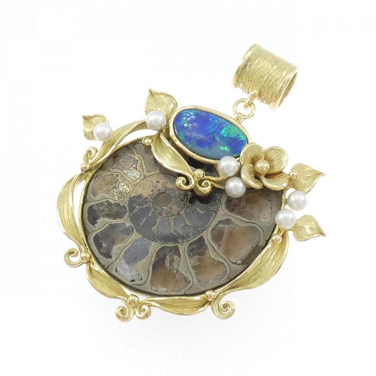 ヒサ ケンジ アンモライト ペンダント