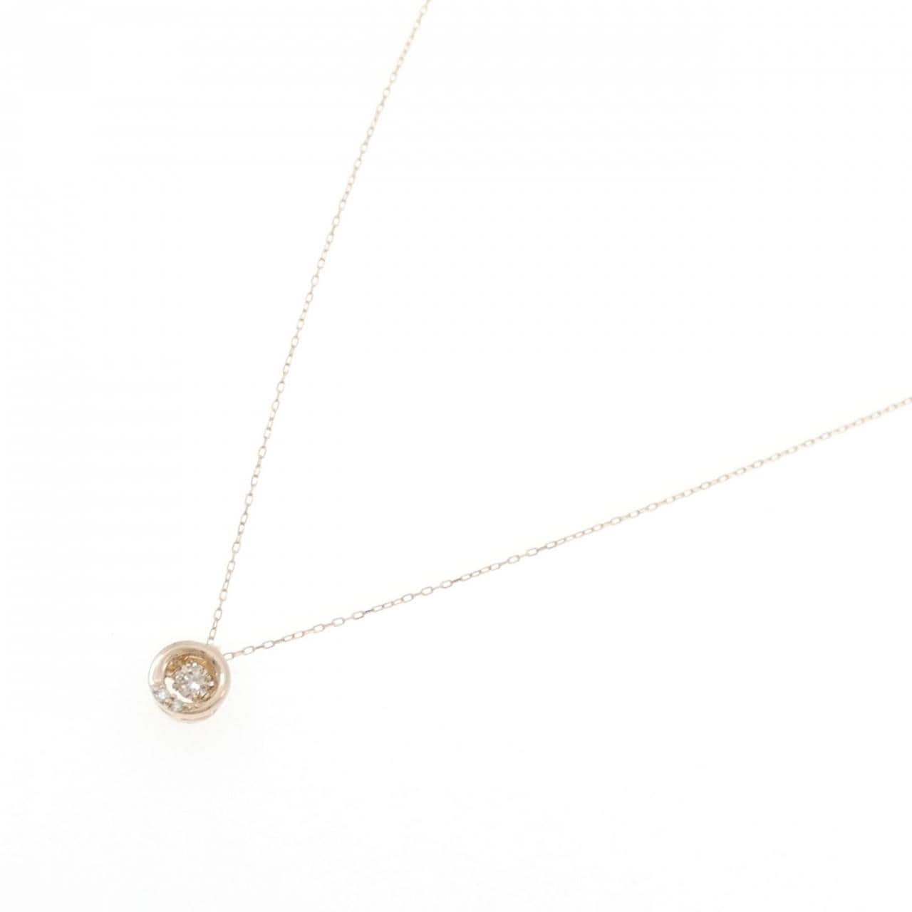 K18PG ダイヤモンド ネックレス 0.05CT