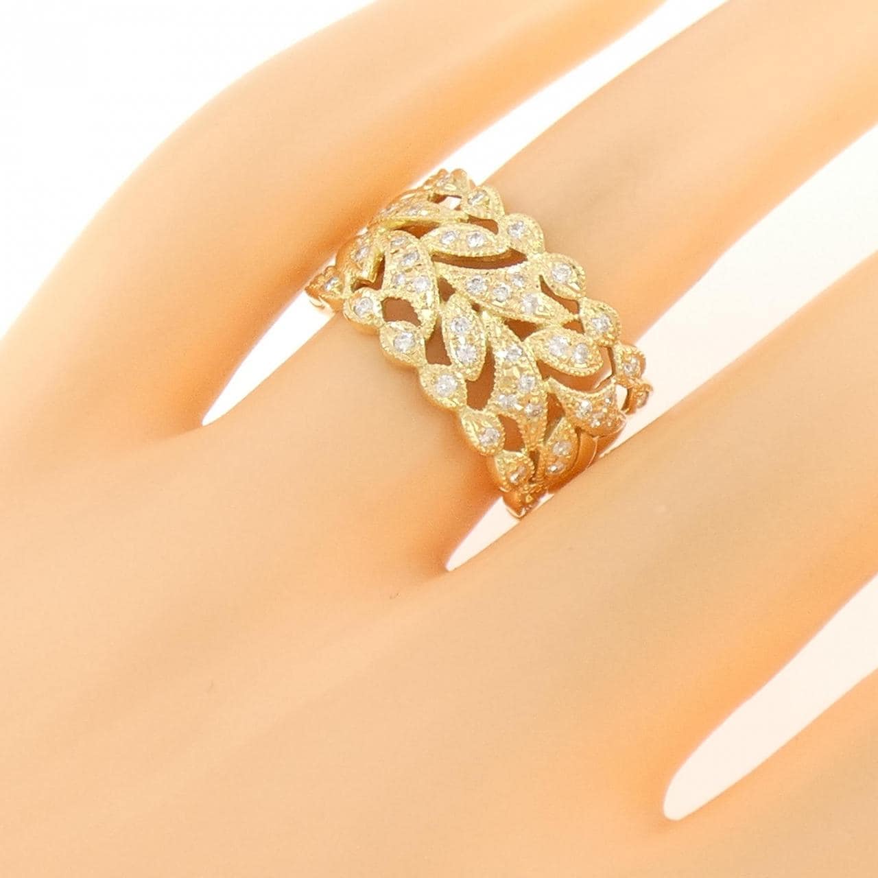 K18YG ダイヤモンド リング 0.34CT