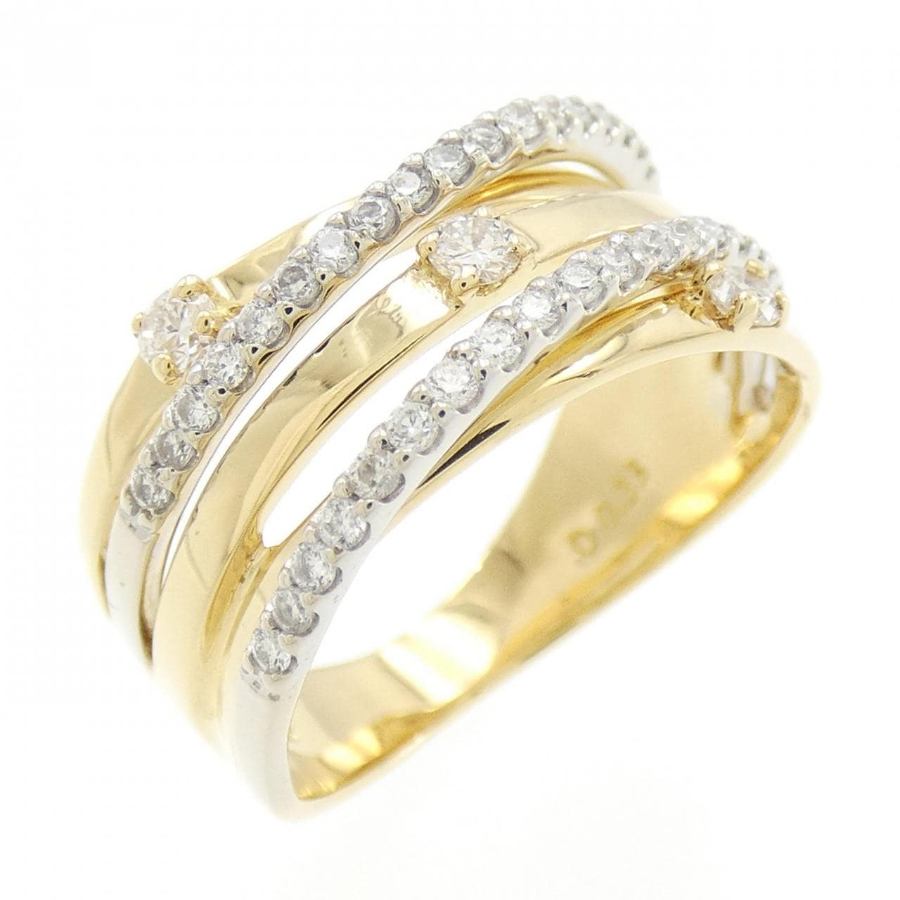 K18YG/K18WG Diamond Ring 0.33CT