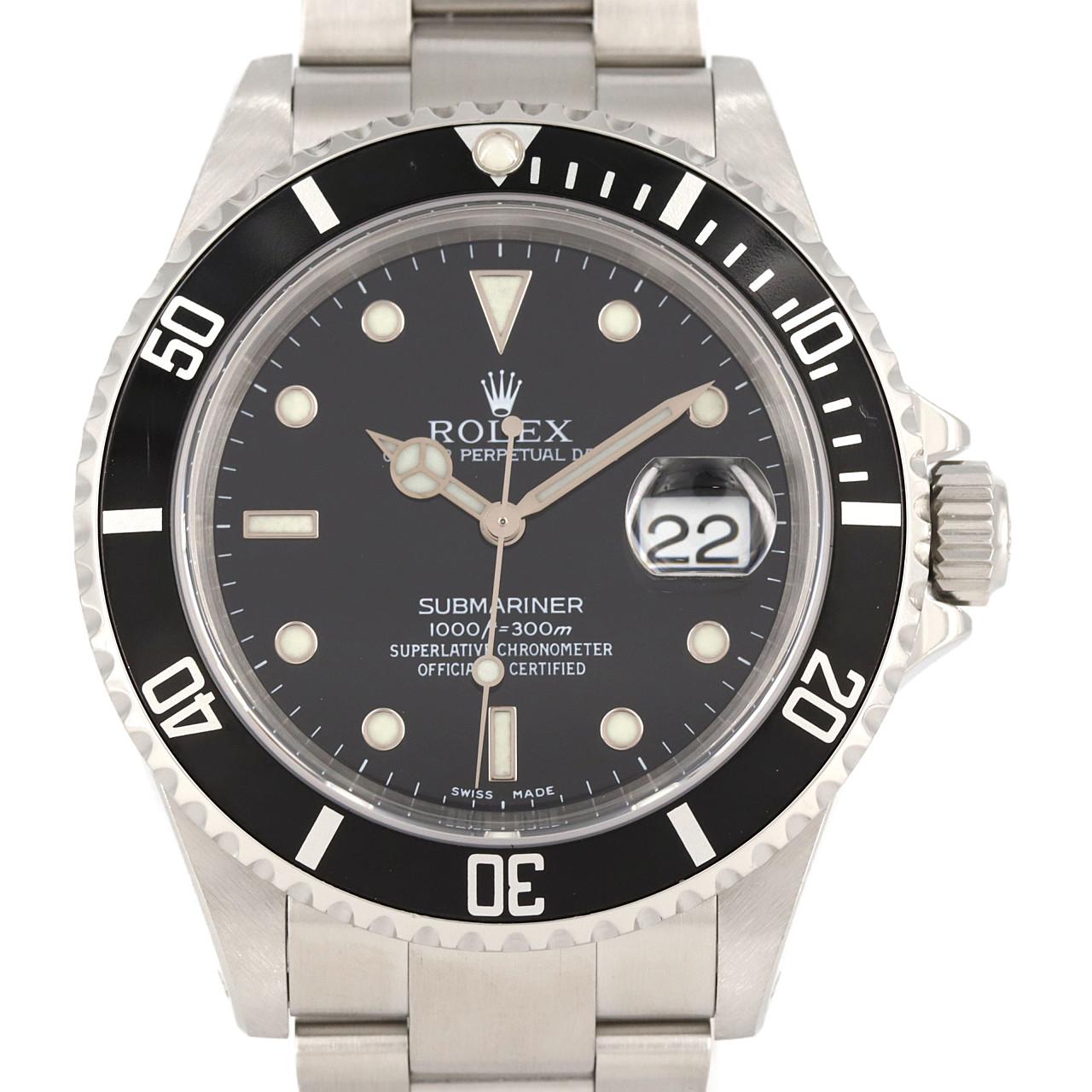 ROLEX Submariner Date 16610 SS自动上弦Y number