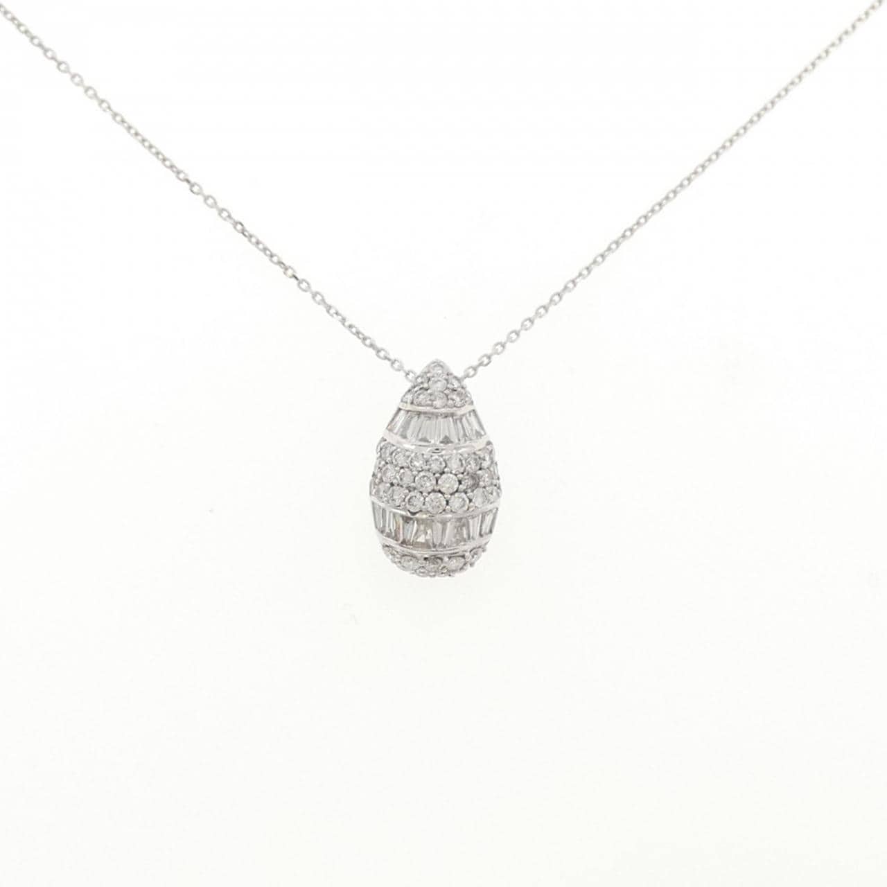 K18WG ダイヤモンド ネックレス 0.57CT