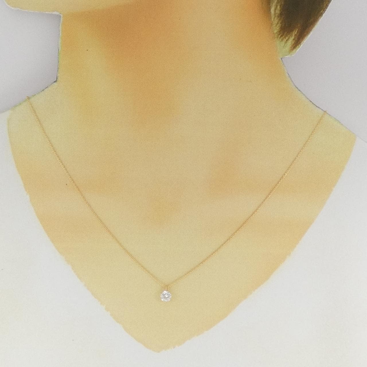 【リメイク】K18YG ダイヤモンド ネックレス 0.506CT H SI2 Good