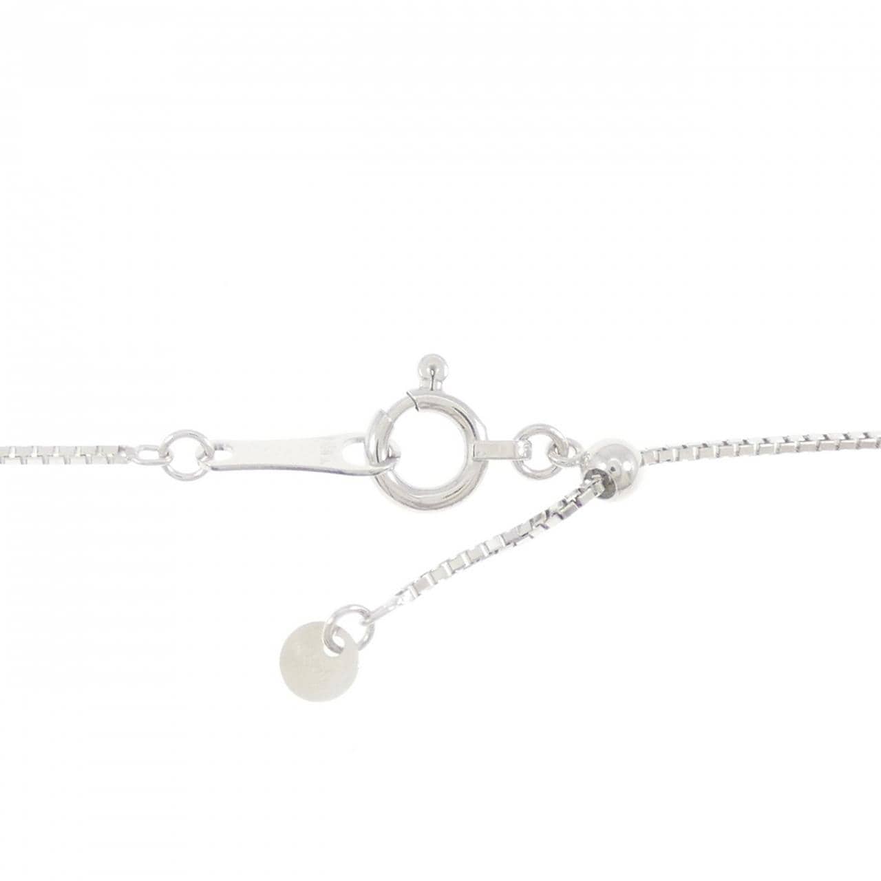 K18WG フラワー ダイヤモンド ネックレス 1.50CT