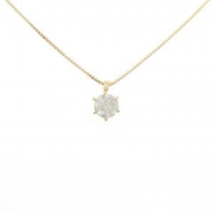 K18YG ソリティア ダイヤモンド ネックレス 1.080CT