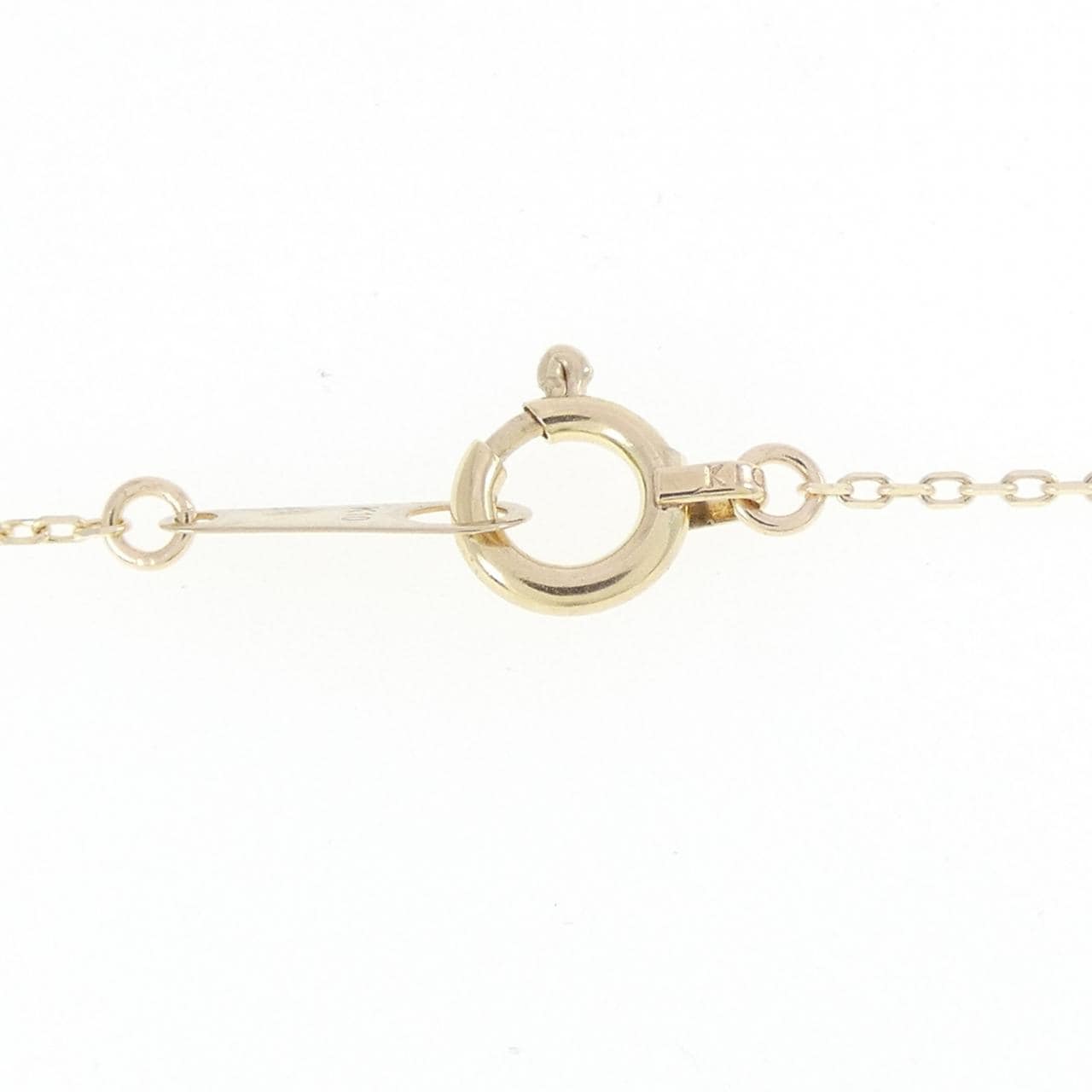 【リメイク】K10YG フラワー ダイヤモンド ネックレス 0.20CT