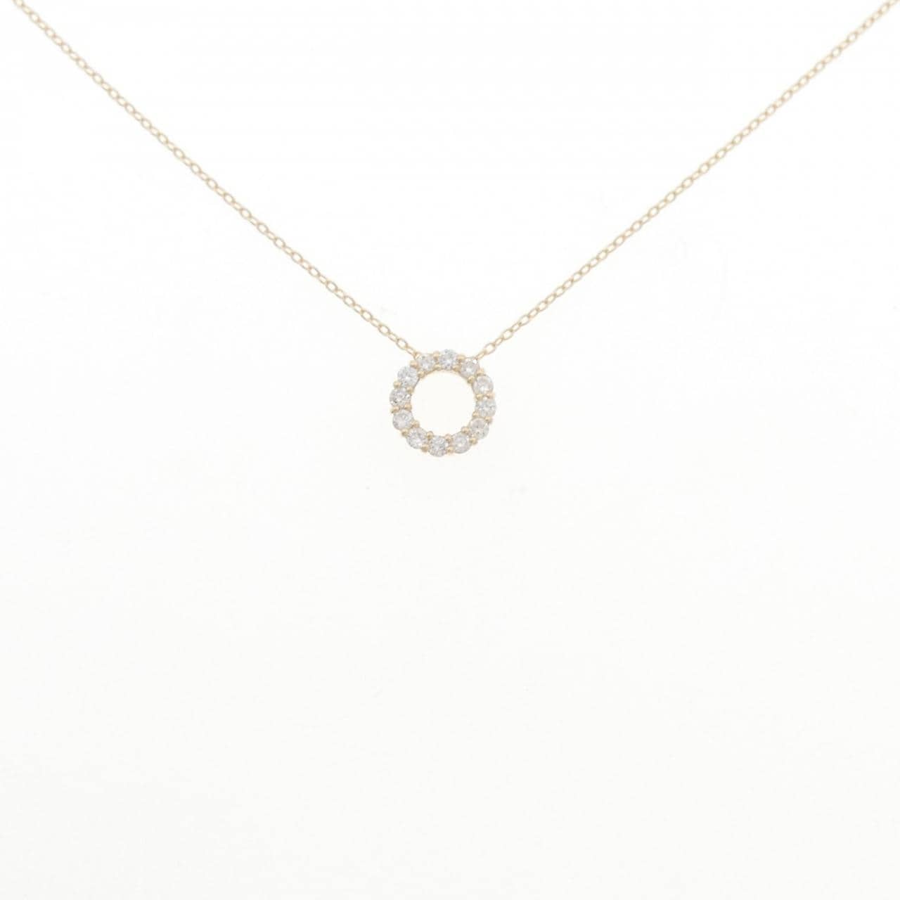 【リメイク】K10YG ダイヤモンド ネックレス 0.18CT