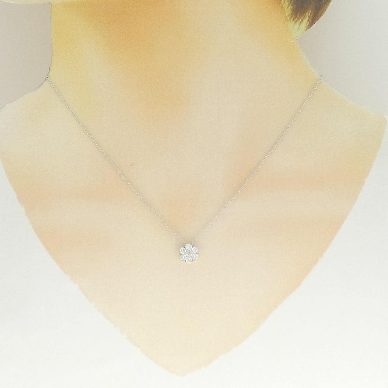 ポンテヴェキオ フラワー ネックレス 0.50CT