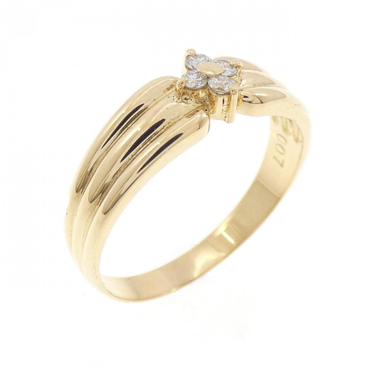 K18YG ダイヤモンド リング 0.07CT