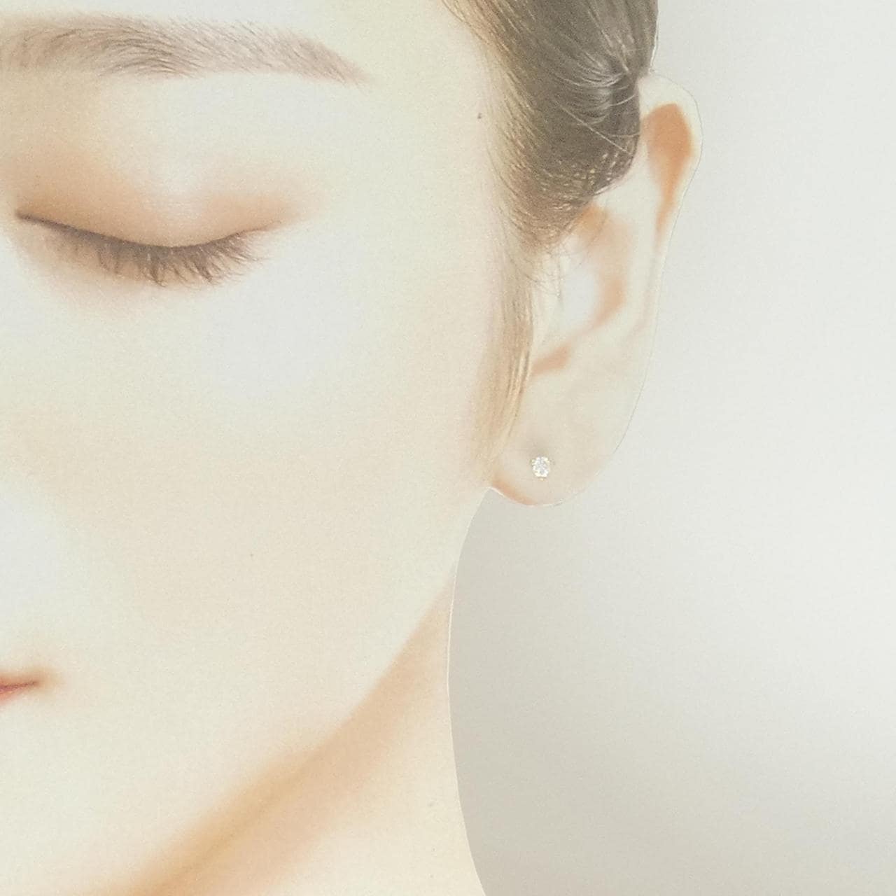 K18YG/750YG ダイヤモンド ピアス 0.255CT