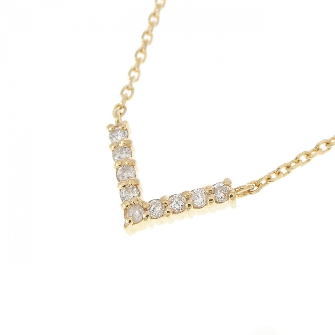 K18YG ダイヤモンド ネックレス 0.06CT