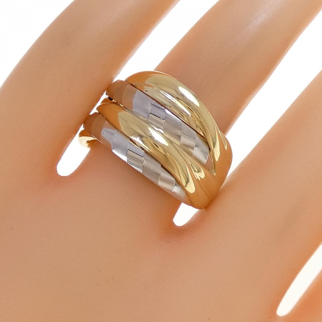 K18YG/PT900 リング