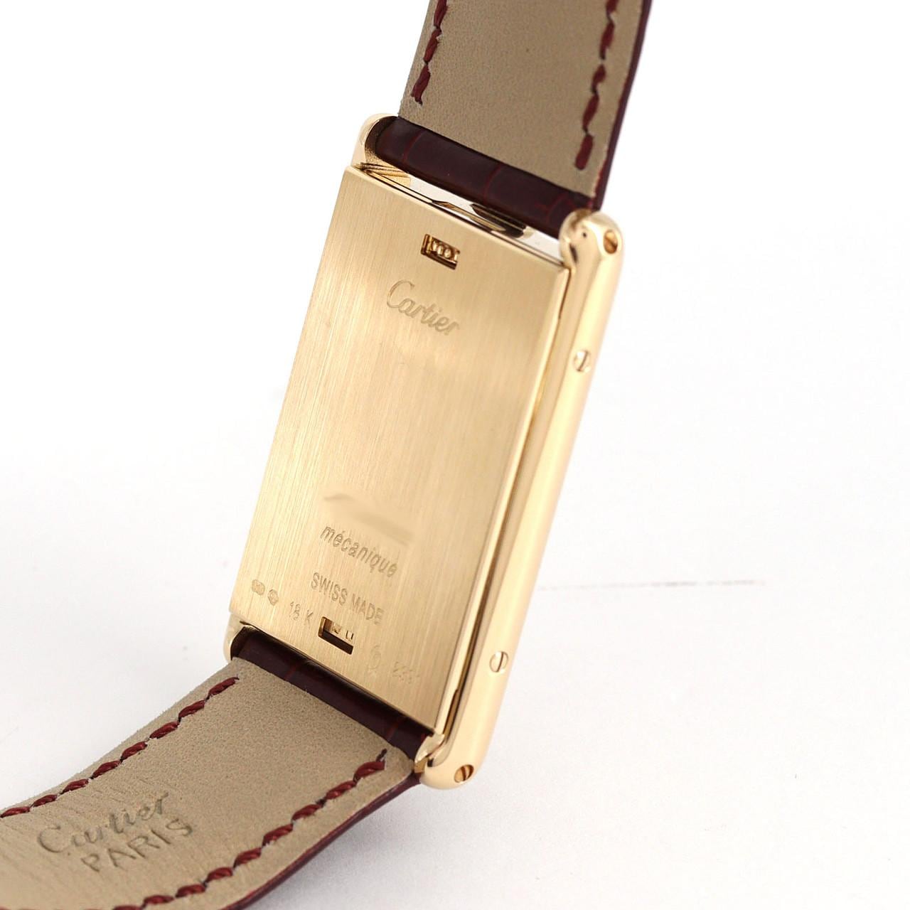 カルティエ タンクバスキュラント YG LIMITED W1526251 YG 手巻