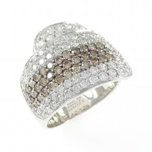 K18WG/K18BG ダイヤモンド リング 2.50CT