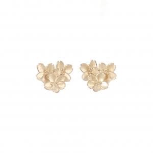 K18PG フラワー ピアス