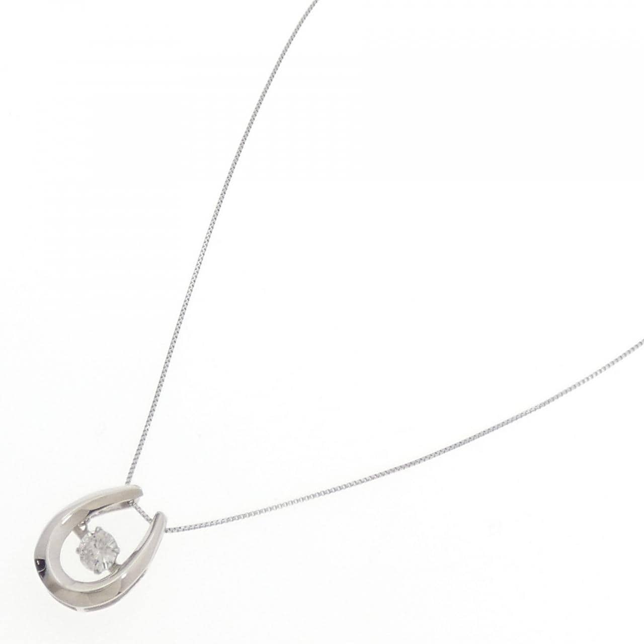 PT900/PT850 ホースシュー ダイヤモンド ネックレス 0.31CT