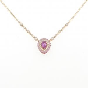 750YG サファイヤ ネックレス 0.85CT