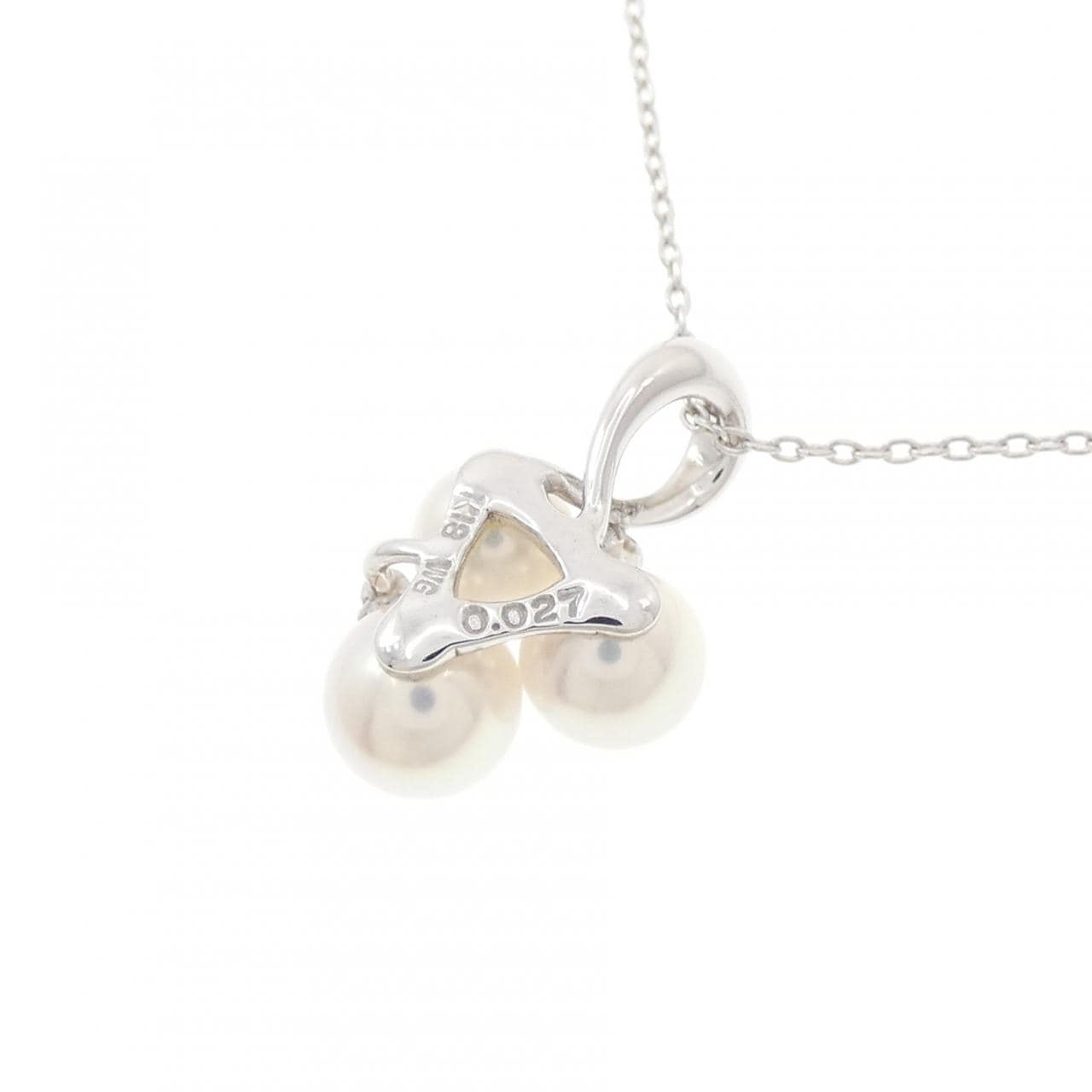 K18WG アコヤパール ネックレス