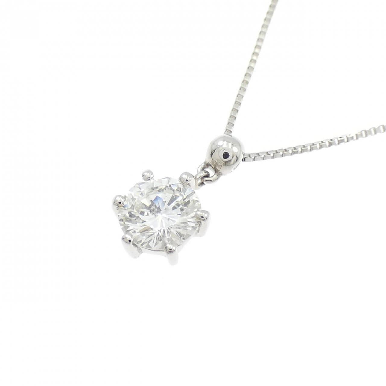 PT/PT850 ソリティア ダイヤモンド ネックレス 0.581CT